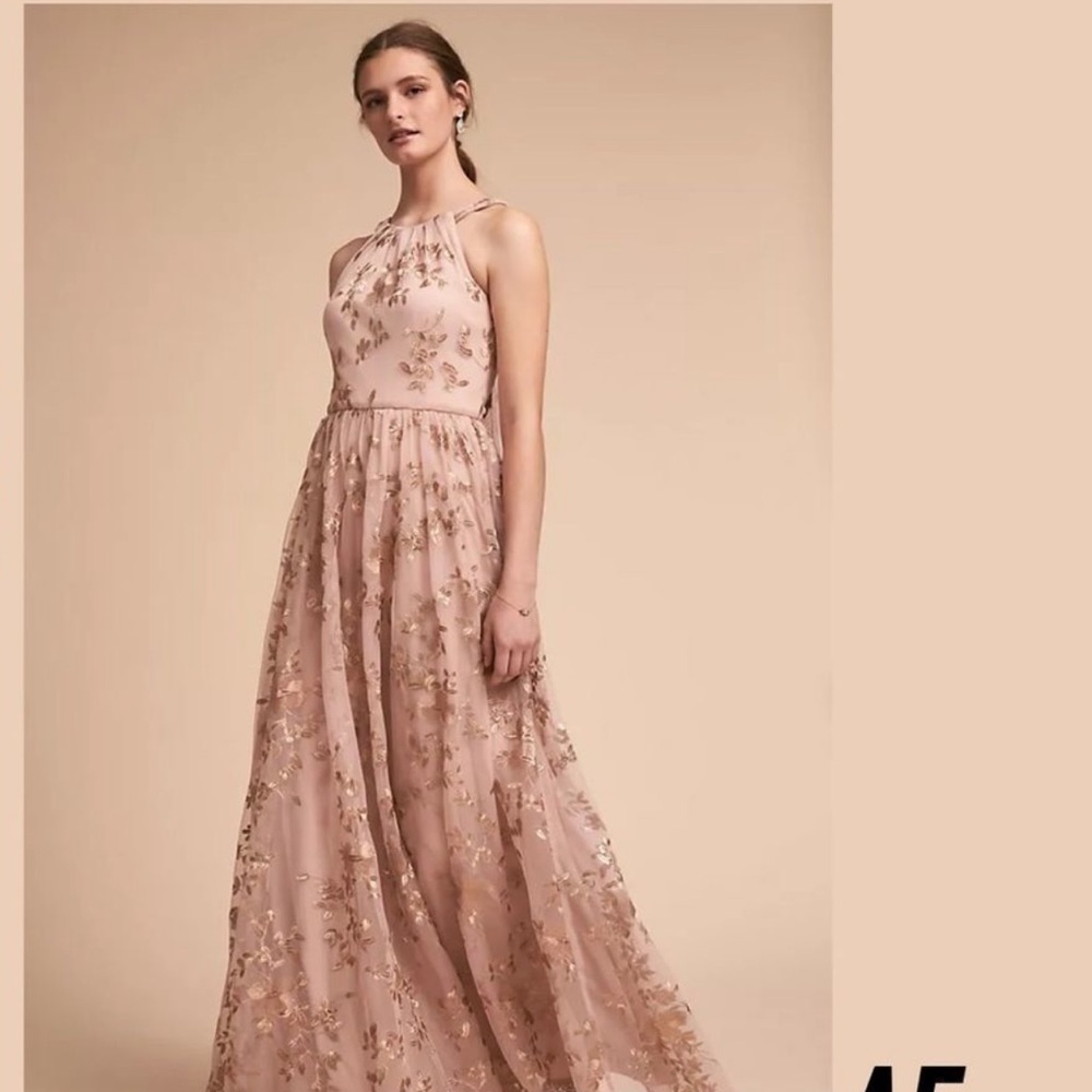 Anthropologie Pink formal Dress